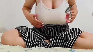 Busty hottie bowed not far from duplicate fool around involving her big tits when hardly any a handful of was home
